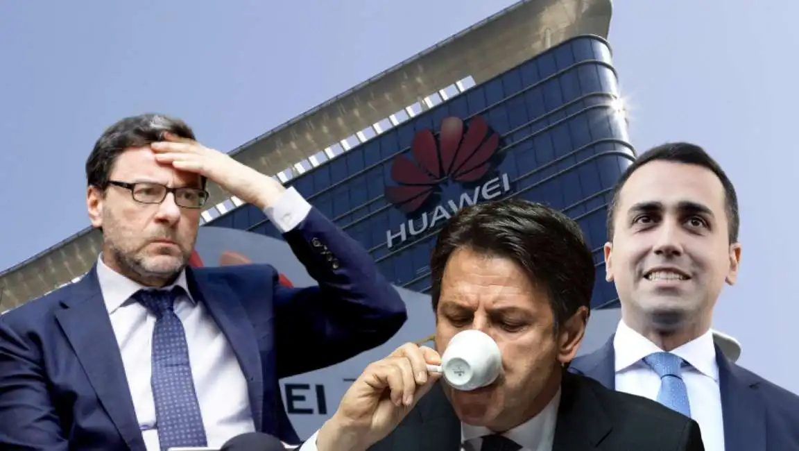 giancarlo giorgetti giuseppe conte luigi di maio huawei