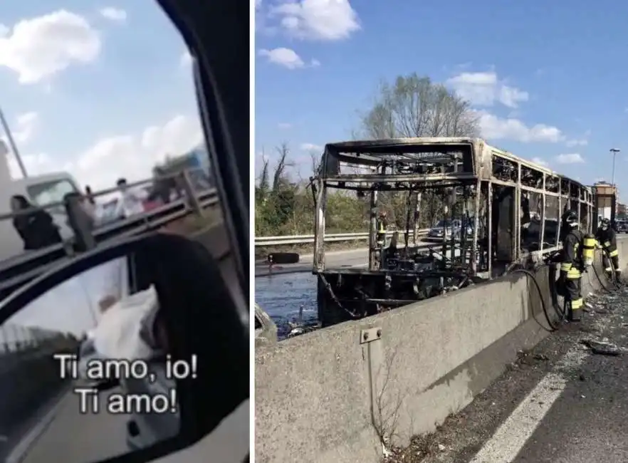 san donato milanese bus autobus ragazzino ti amo