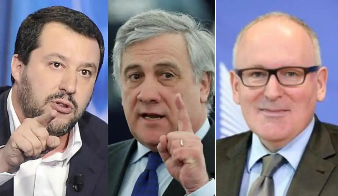 timmermans tajani salvini