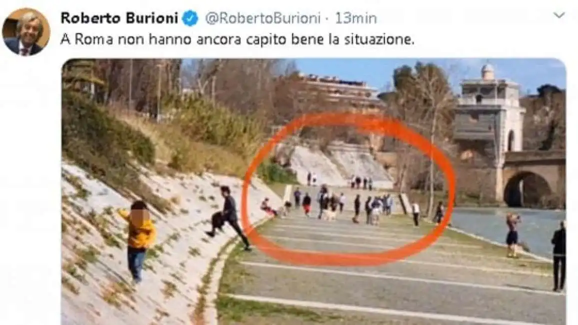 burioni pubblica una foto datata dell isola tiberina affollata