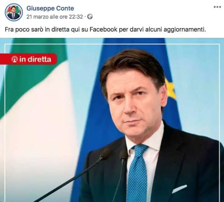 giuseppe conte facebook