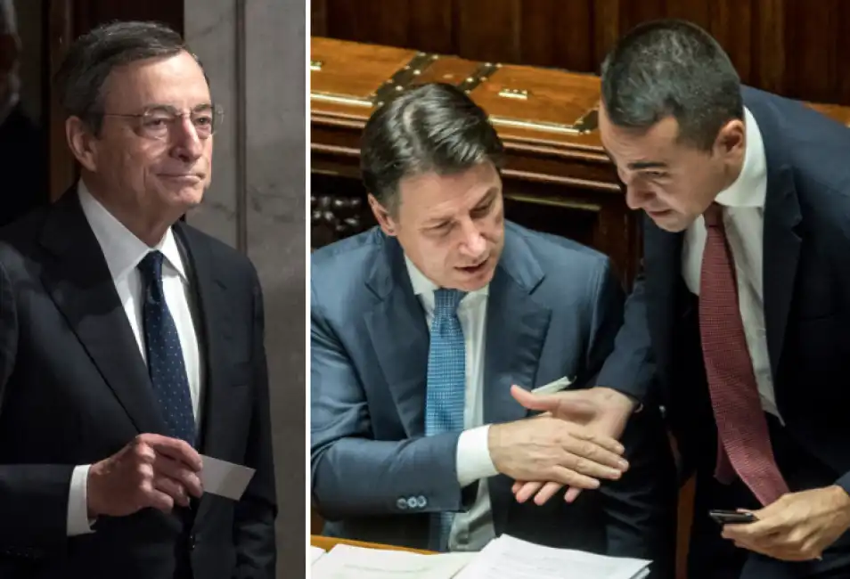 mario draghi luigi di maio giuseppe conte