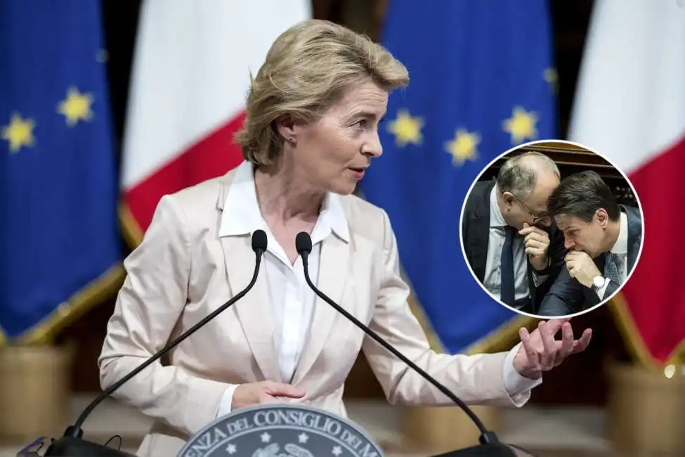 ursula von der leyen giuseppe conte roberto gualtieri