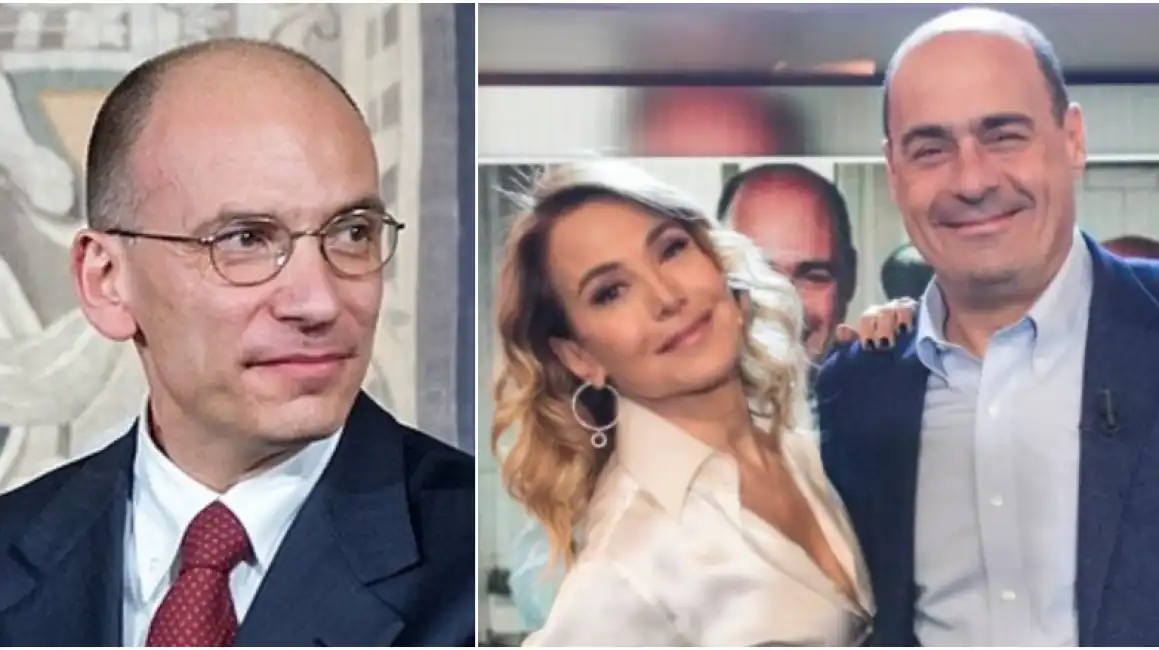 enrico letta zingaretti barbara d'urso