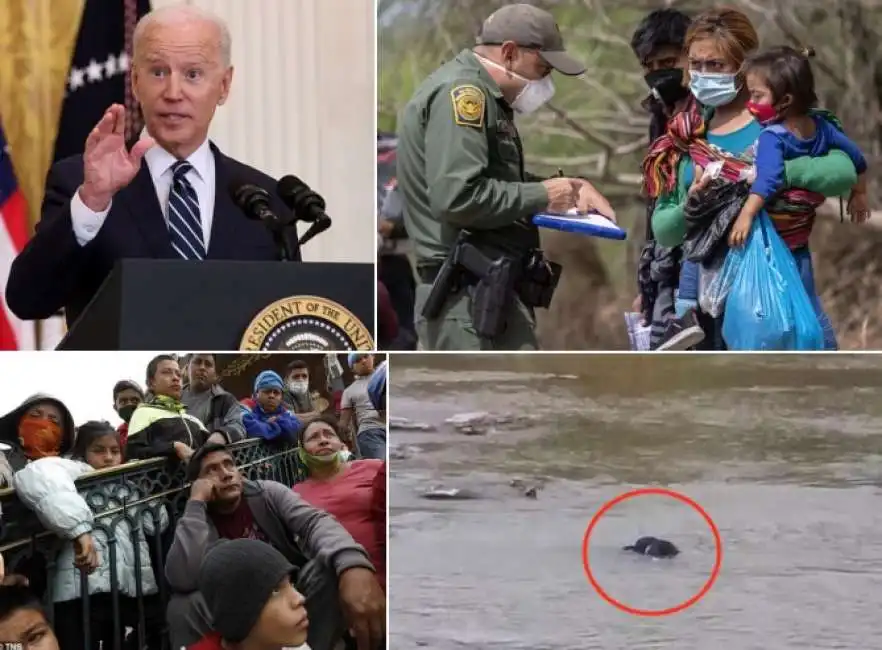 joe biden migranti usa bambina rio grande