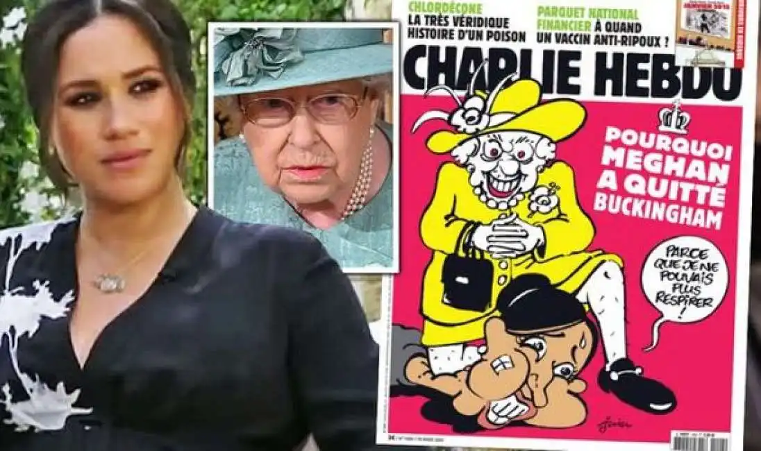 meghan markle regina elisabetta charlie hebdo