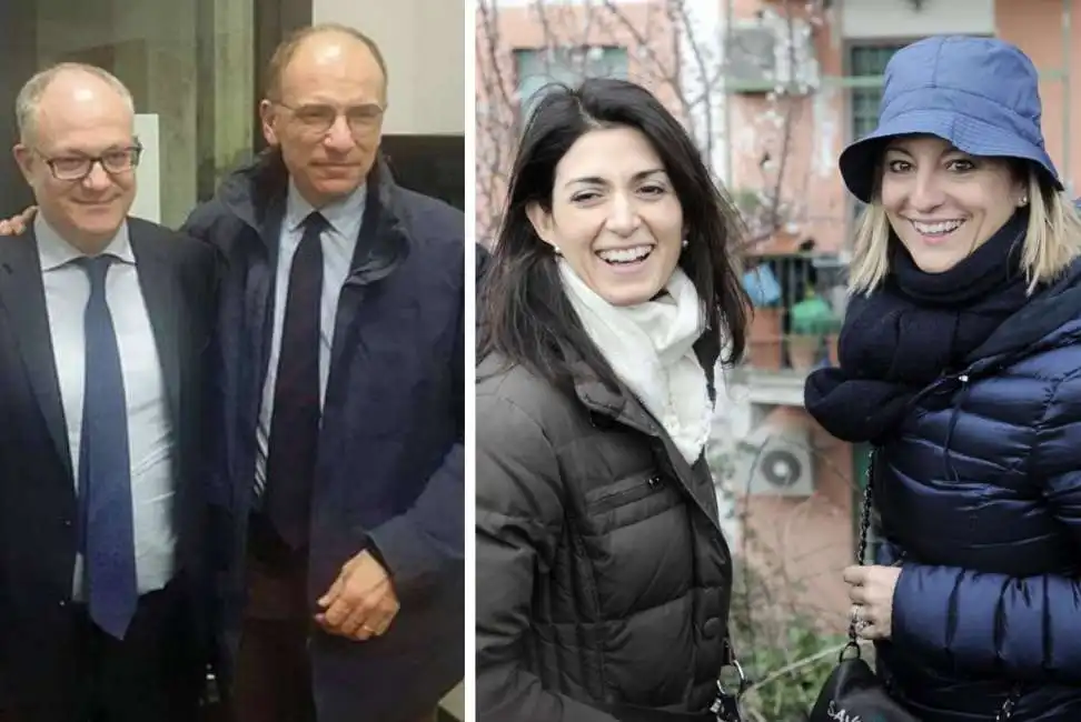 roberta lombardi enrico letta virginia raggi