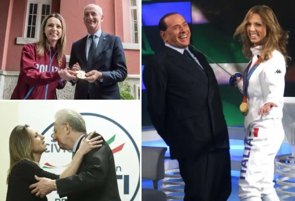 valentina vezzali mario monti silvio berlusconi mario draghi franco gabrielli