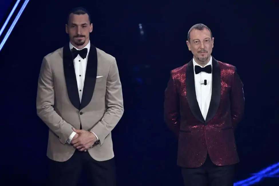 zlatan ibrahimovic amadeus 2021sanremo