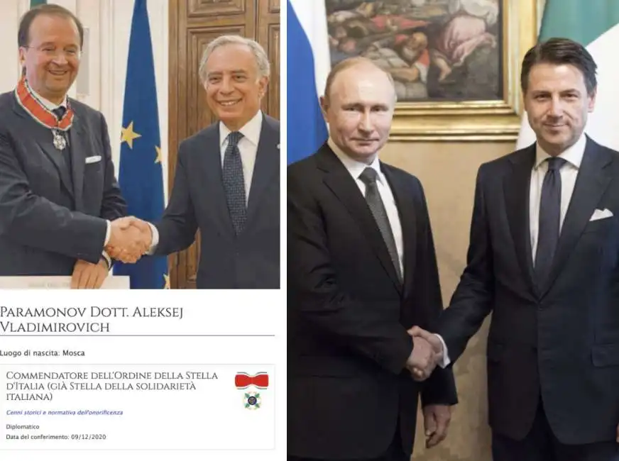 alexei paramonov pasquale terracciano giuseppe conte vladimir putin russia 