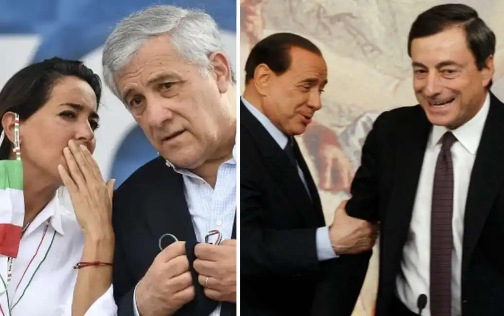 antonio tajani silvio berlusconi mario draghi licia ronzulli 