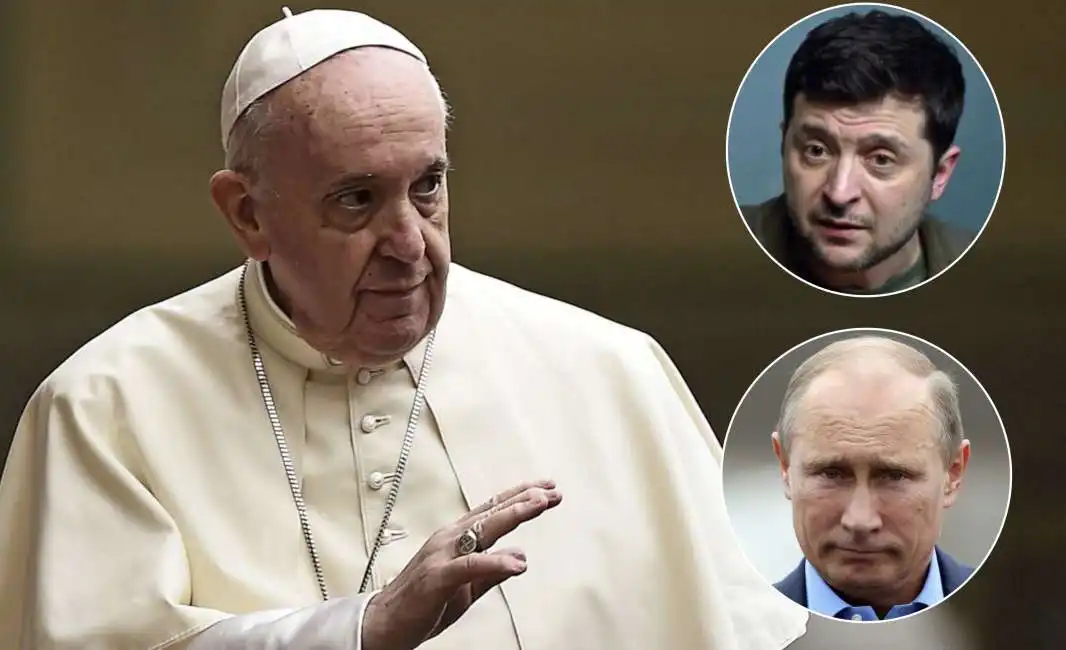 bergoglio papa francesco volodymyr zelensky vladimir putin 