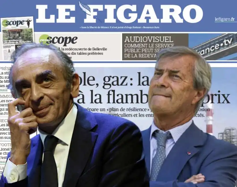 eric zemmour vincent bollore le figaro 