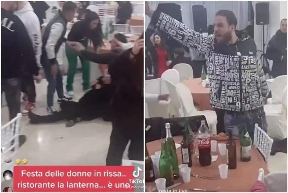 festa delle donne, rissa in un ristorante di napoli 