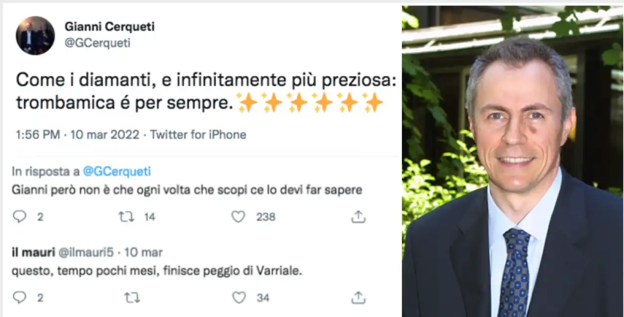 gianni cerqueti tweet