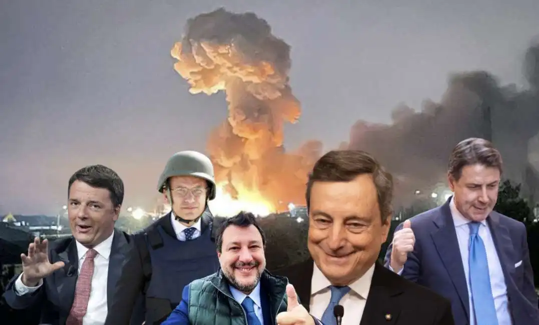 matteo salvini renzi mario draghi giuseppe conte enrico letta ucraina