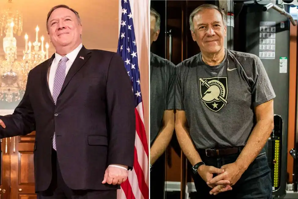 mike pompeo ha perso 40 chili in sei mesi 1