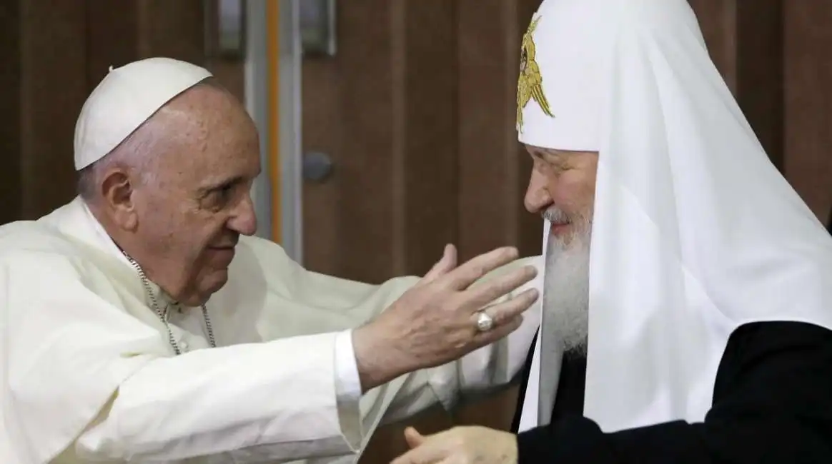 papa francesco e il patriarca di mosca kirill