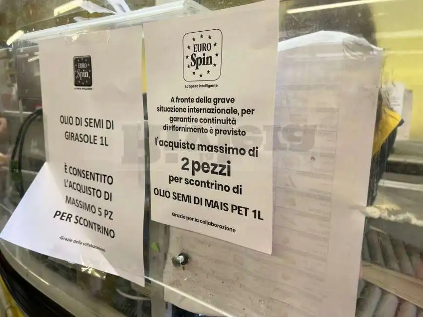 razionamento nei supermercati supermercato