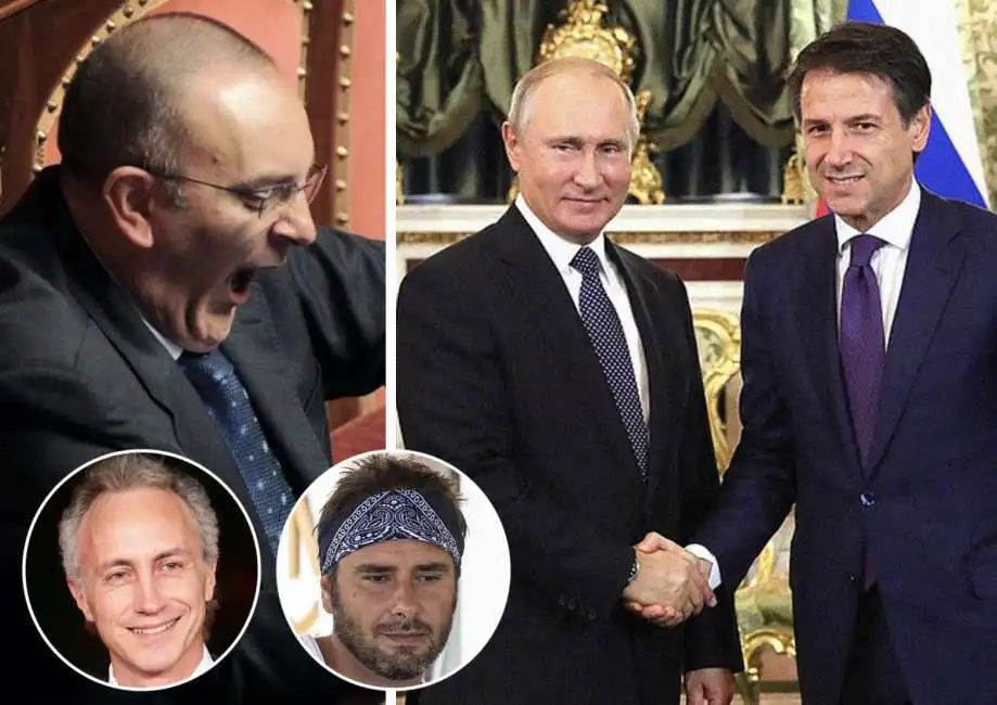 vito petrocelli giuseppe conte vladimir putin marco travaglio alessandro di battista