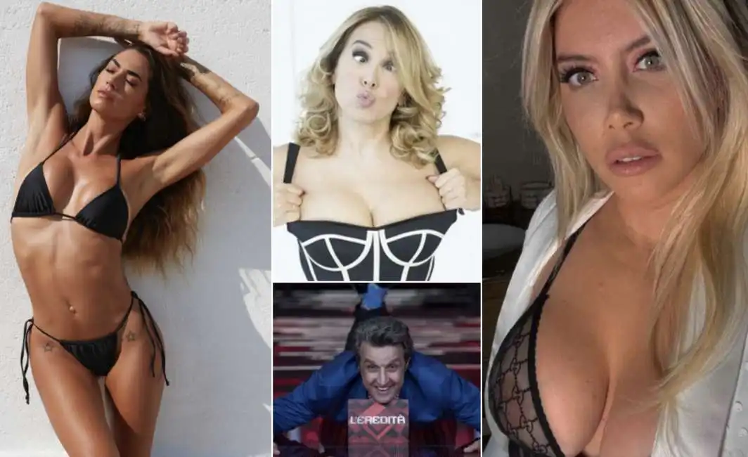 wanda nara melissa satta flavio insinna barbara durso d'urso d urso