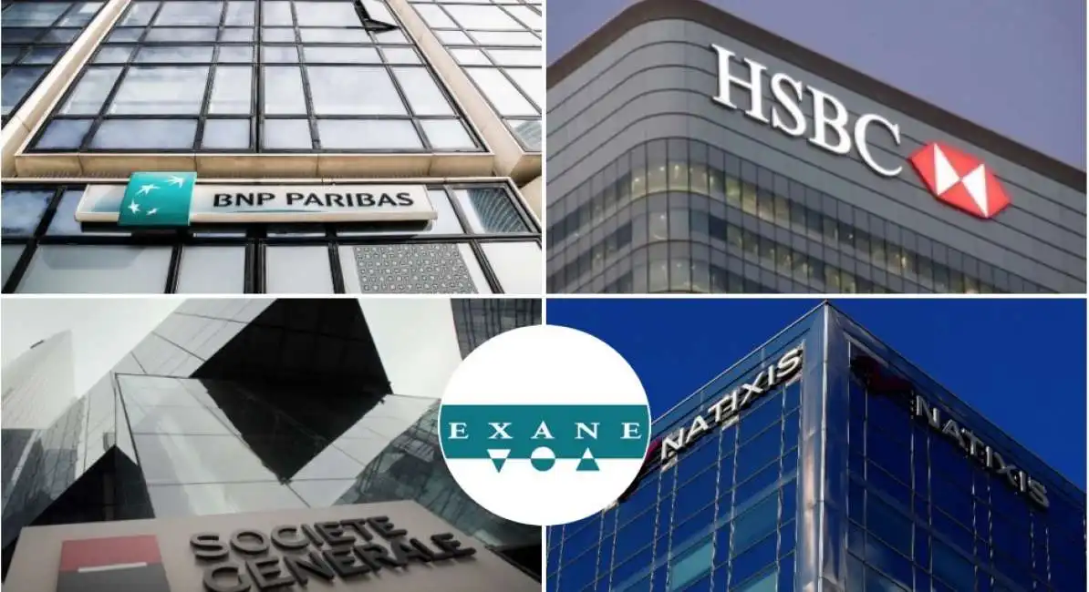 banche francia societe' generale bnp paribas, exane natixis hsbc 