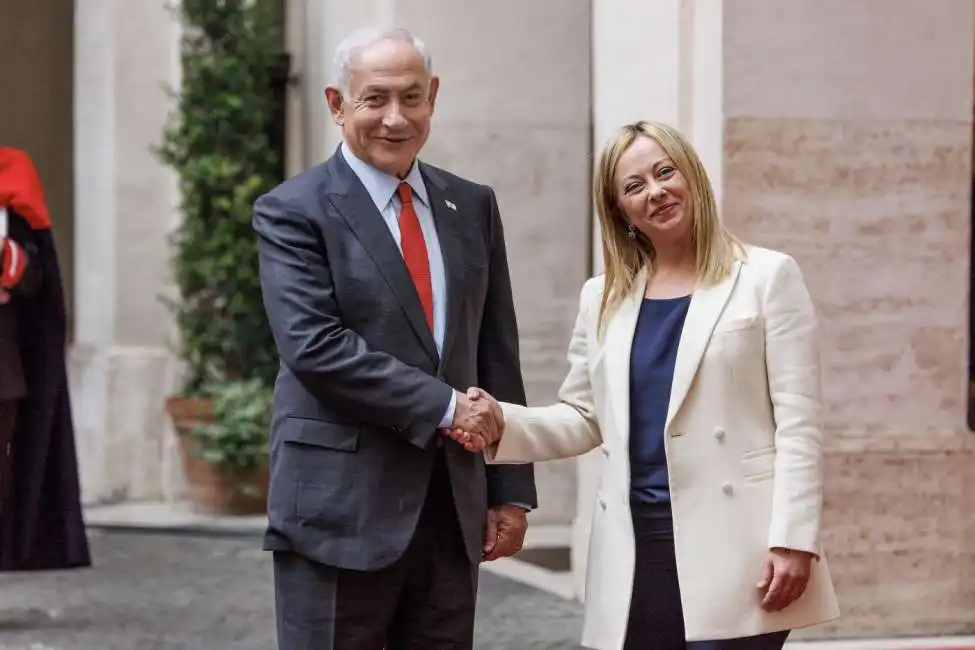 benjamin netanyahu giorgia meloni palazzo chigi