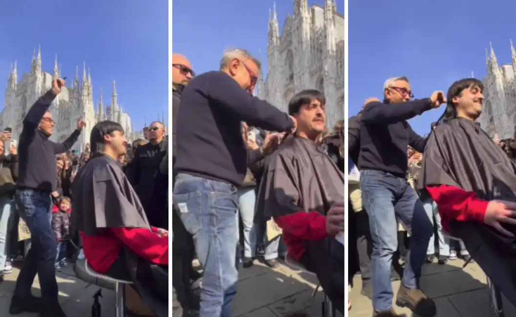 bruno barbieri taglia i capelli a edoardo franco vincitore di masterchef