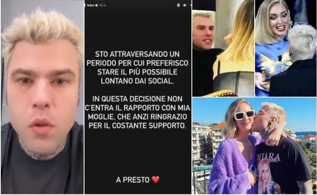 fedez e la storia su instagram che spiega l'assenza dai social