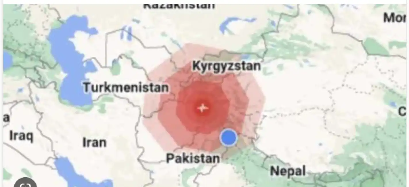 forte scossa di terremoto tra afghanistan e pakistan