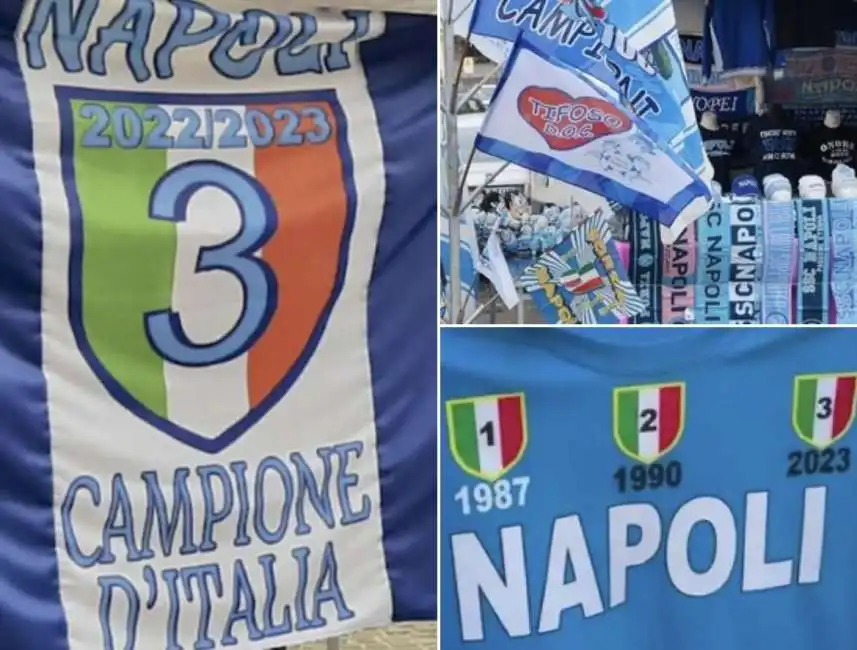 gadget bandiera scudetto napoli