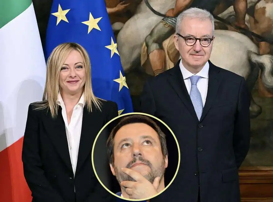 giorgia meloni alfredo mantovano matteo salvini 