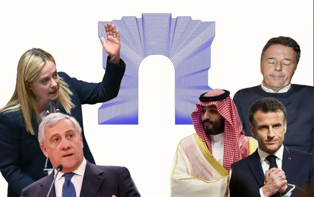 giorgia meloni antonio tajani – mohammed bin salman matteo renzi emmanuel macron expo 2030