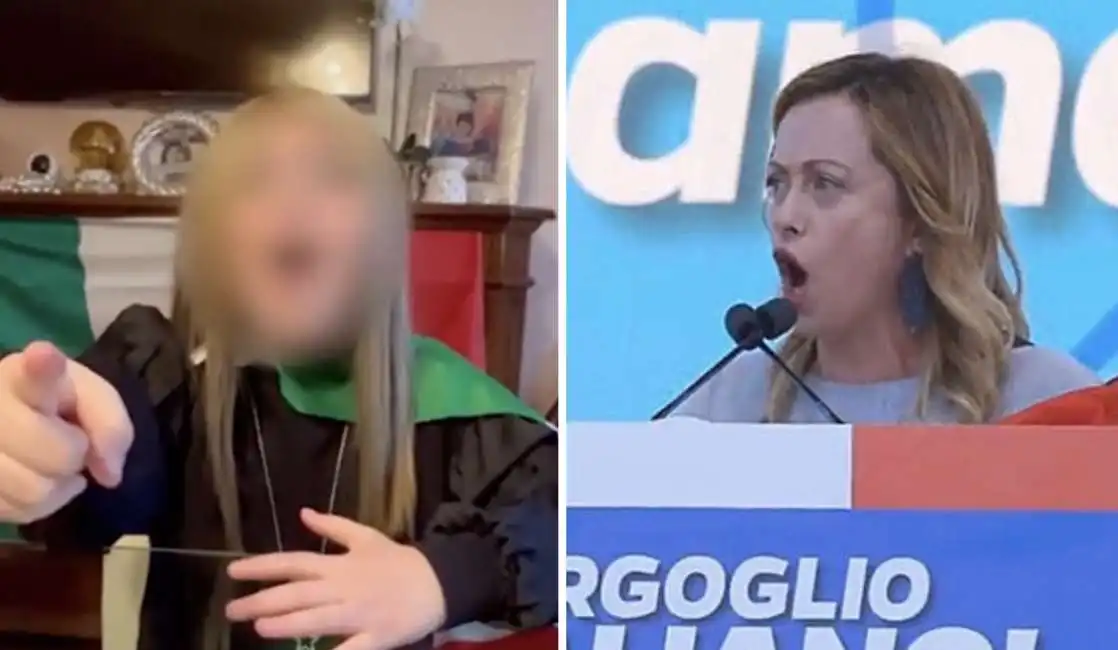 giorgia meloni bambina imitazione ascoli