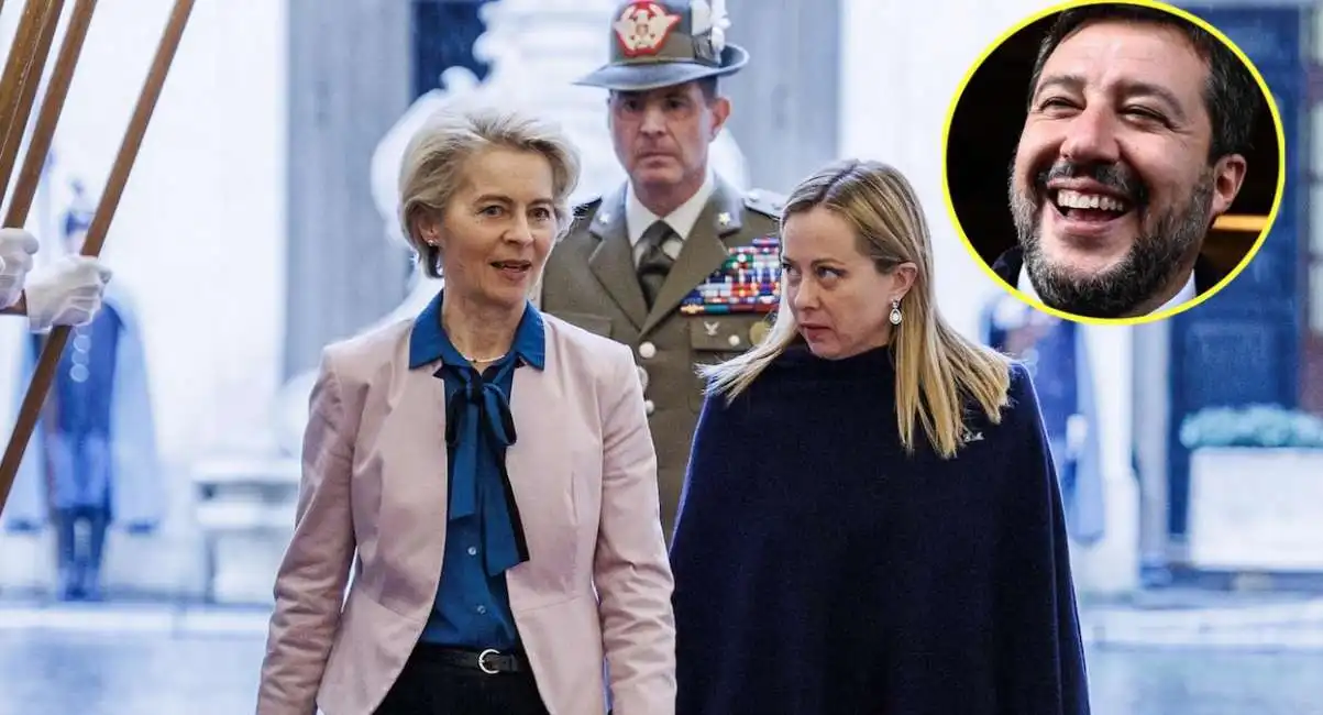 giorgia meloni ursula von der leyen matteo salvini