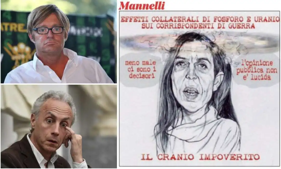 mannelli francesca mannocchi maco travaglio filippo facci satira vignetta