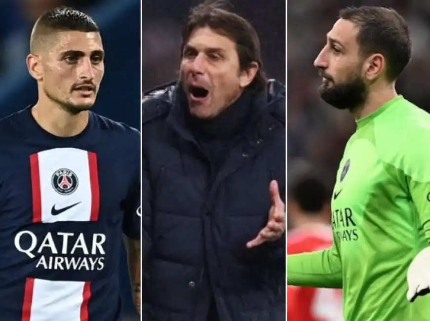 marco verratti antonio conte gianluigi gigio donnarumma 