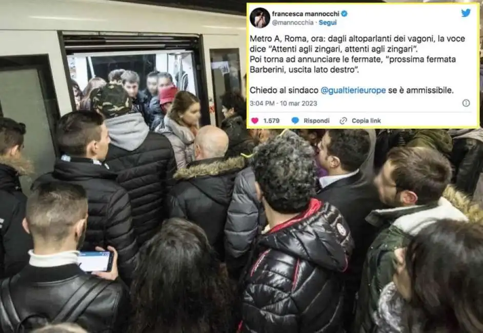 metro a roma zingari francesca mannocchi