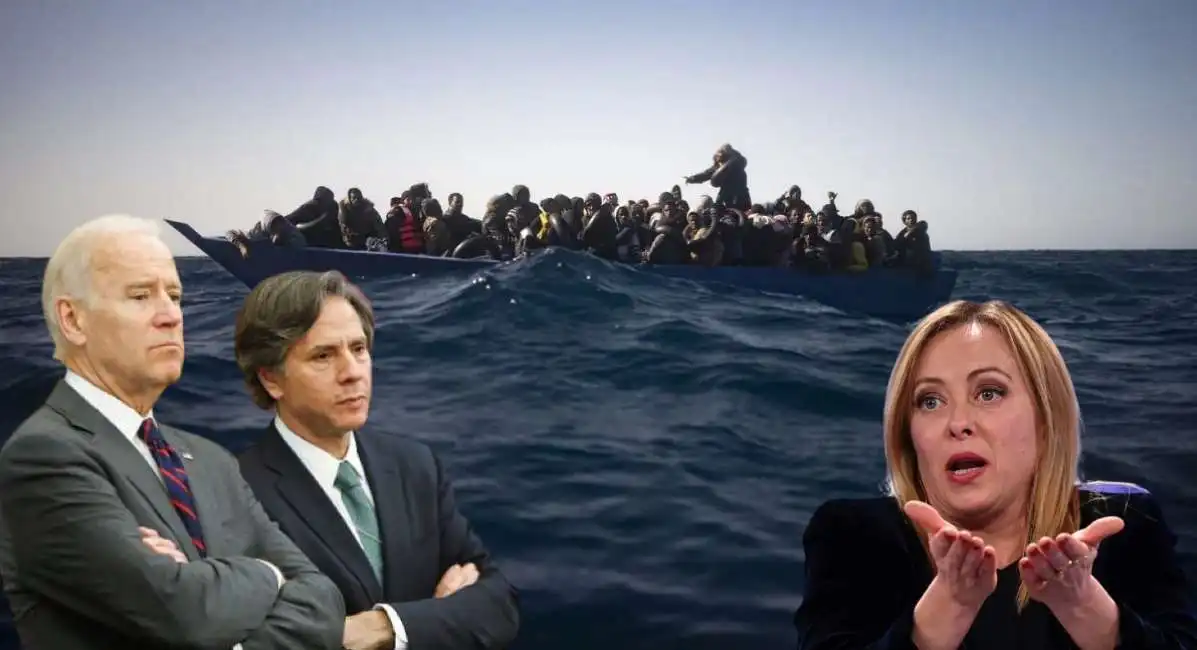 migranti tunisia giorgia meloni antony blinken joe biden