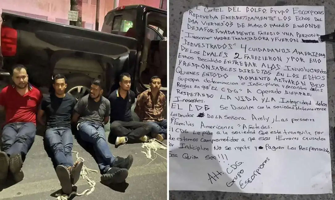 narcos consegnano membri che hanno ucciso turisti messicani 