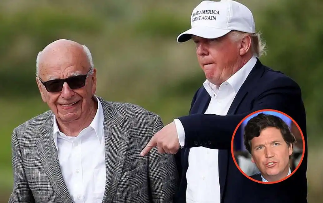 rupert murdoch donald trump tucker carlson