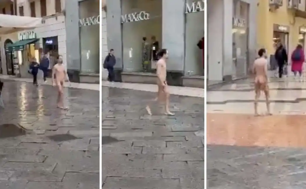 uomo nudo verona