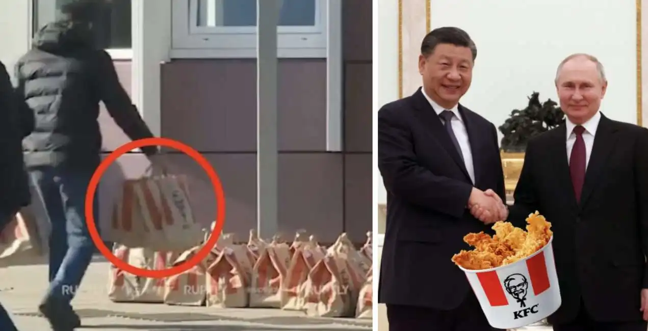 xi jinping putin kfc mosca pollo fritto