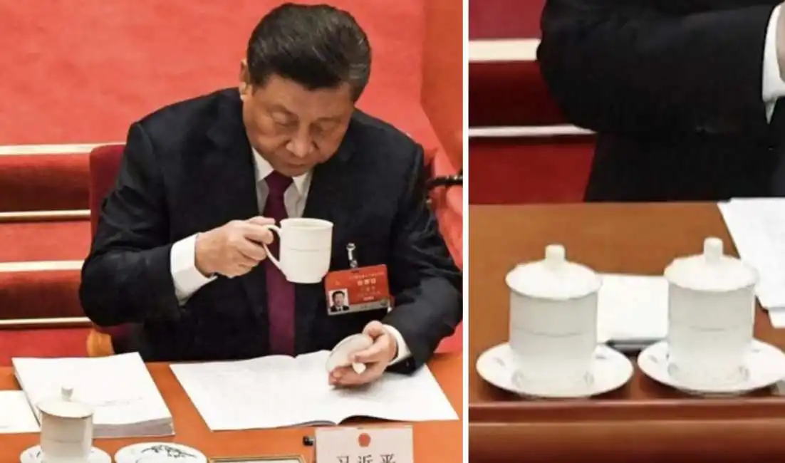 xi jinping tazza te pechino