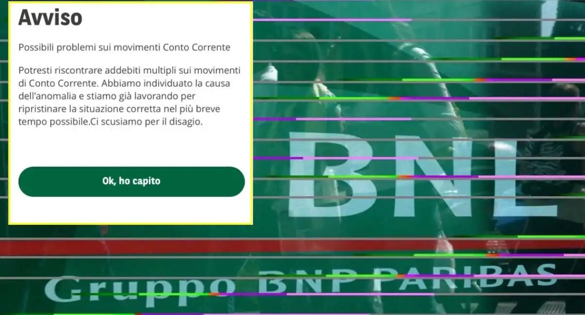 bnl gruppo bnp paribas problemi conti correnti