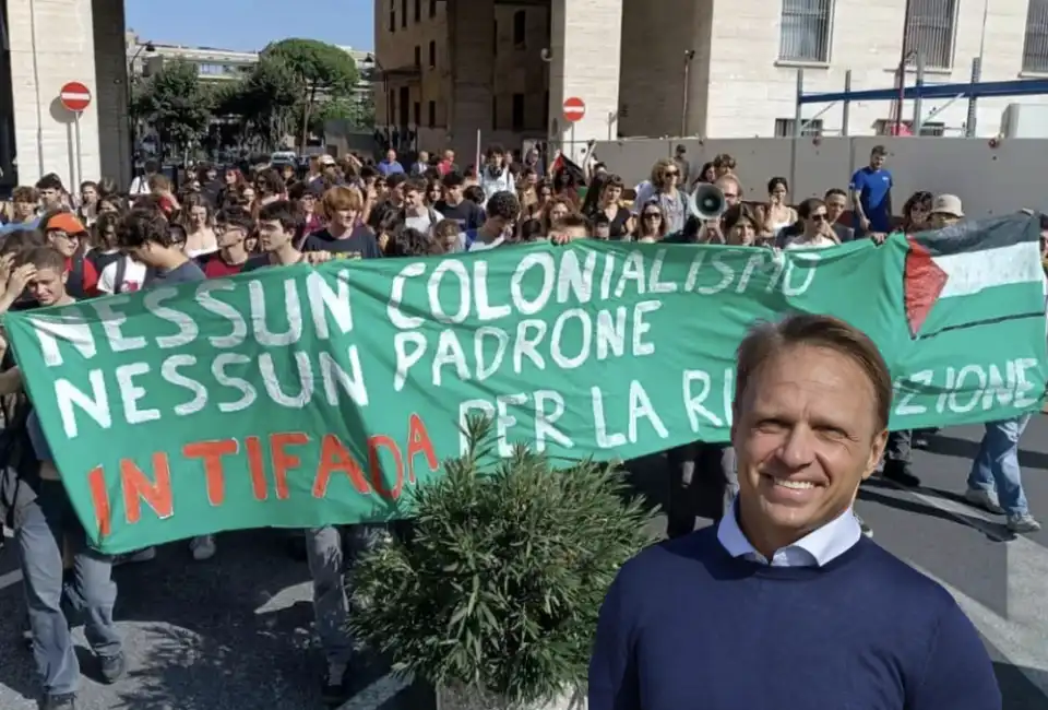 francesco lollobrigida pro palestina 