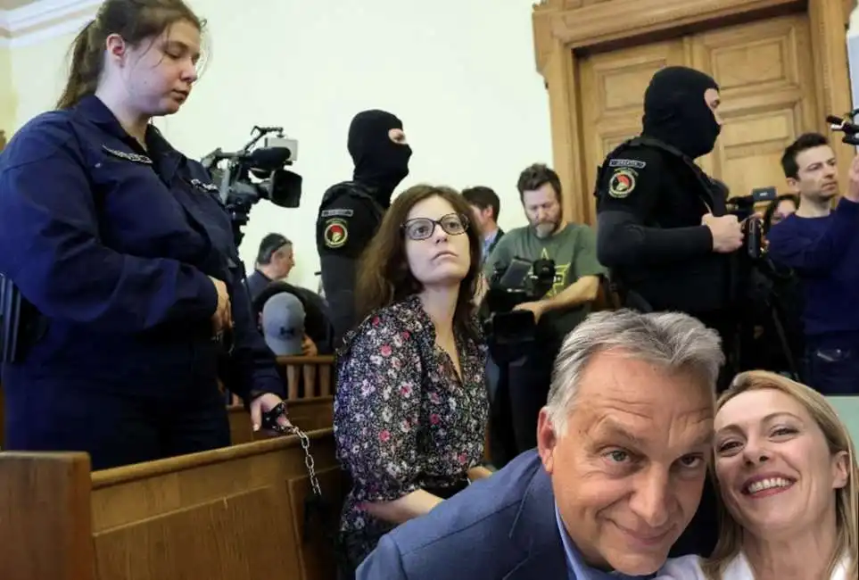 ilaria salis giorgia viktor orban 