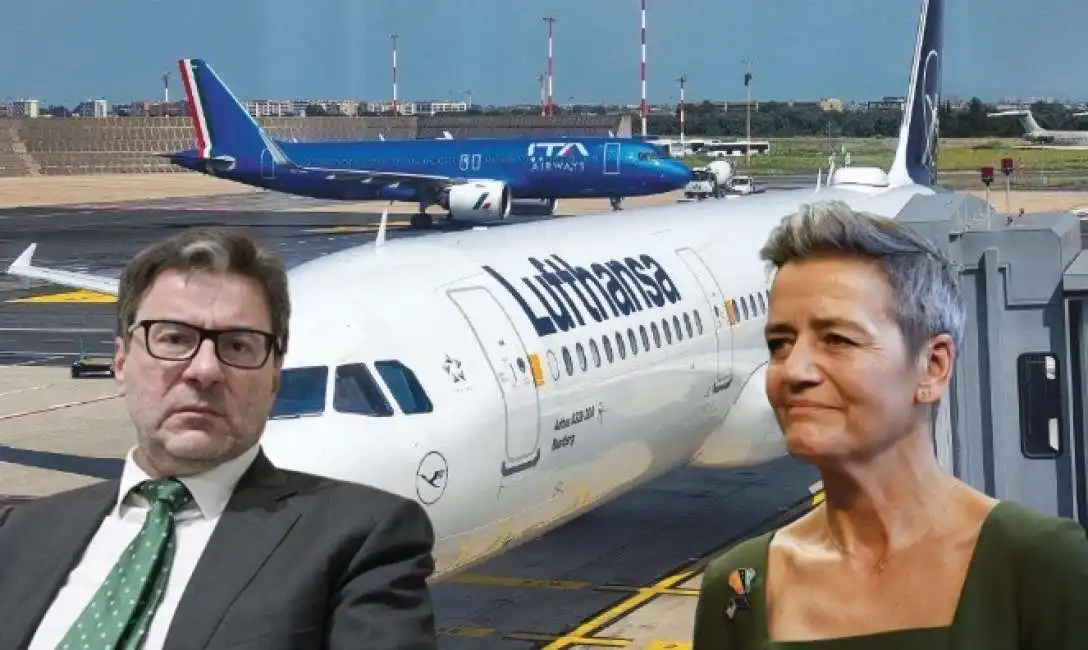 lufthansa ita airways giancarlo giorgetti margrethe vestager