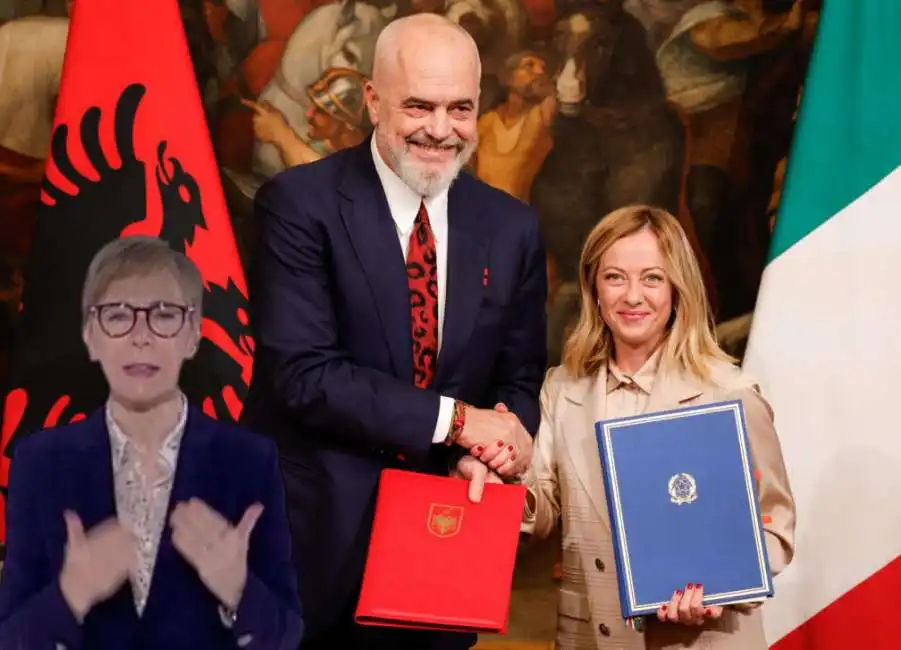 milena gabanelli edi rama migranti albania italia