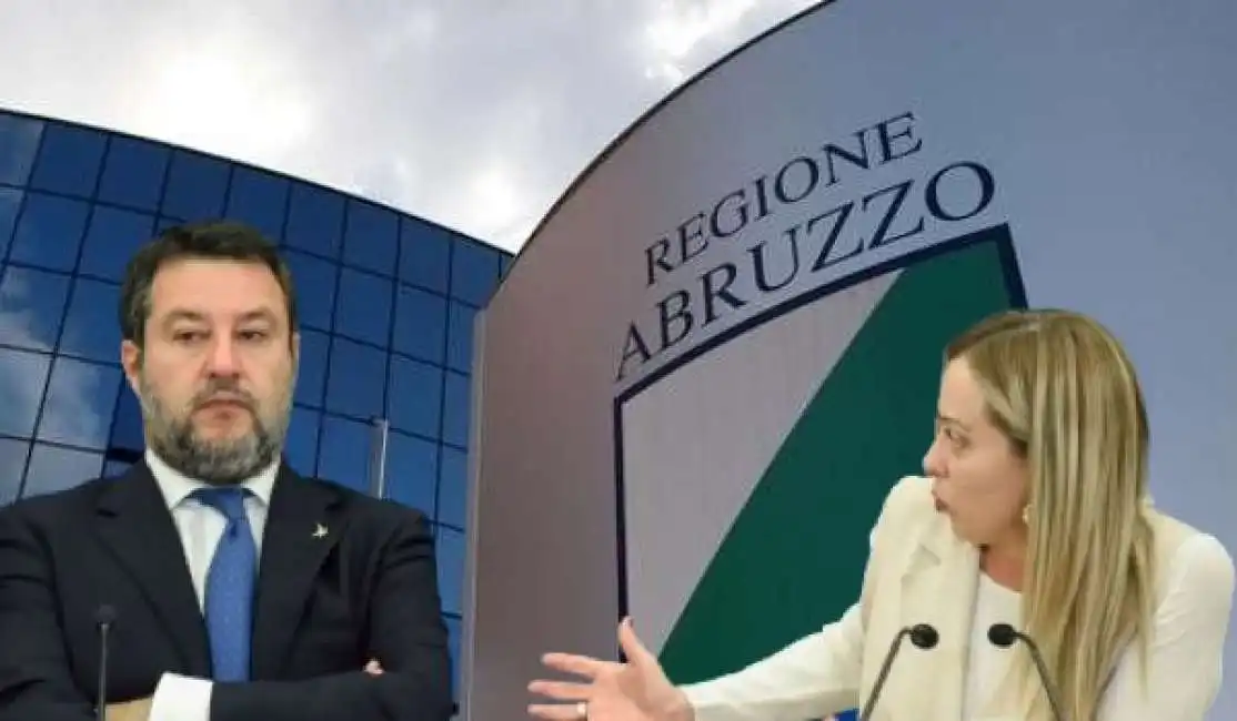 regione abruzzo matteo salvini giorgia meloni 